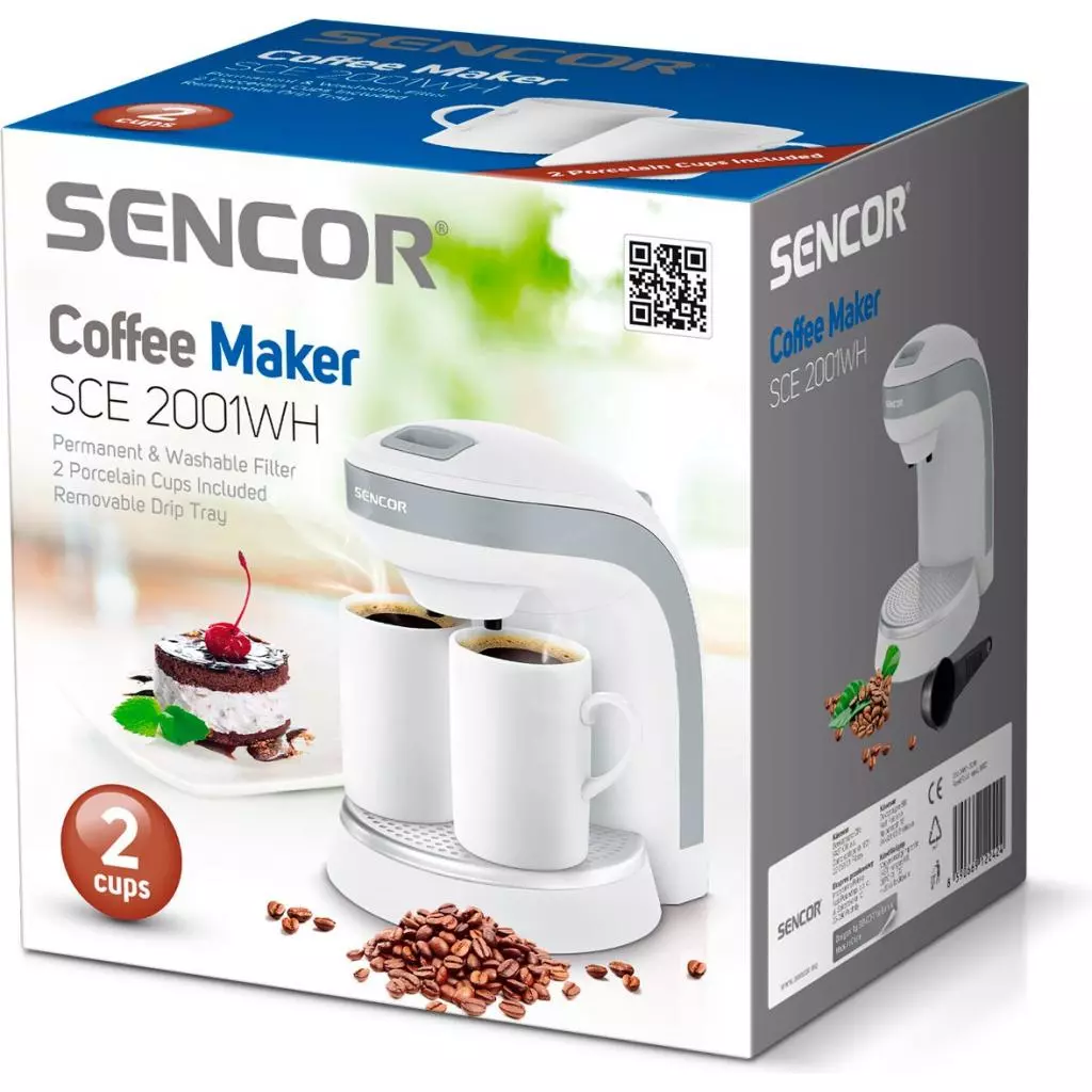 Кофеварка Sencor SCE 2001 WH (SCE2001WH) - 2 Кофеварка Sencor SCE 2001 WH (SCE2001WH) - 2
