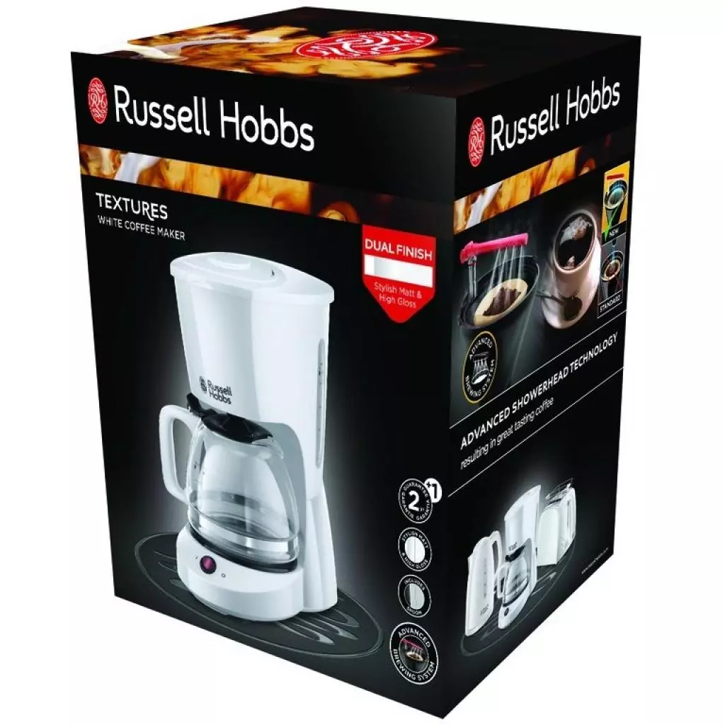 Кофеварка Russell Hobbs 22610-56 Textures White - 7 Кофеварка Russell Hobbs 22610-56 Textures White - 7