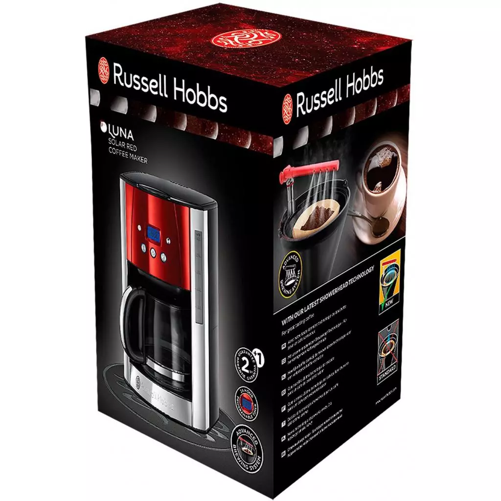 Кофеварка Russell Hobbs 23240-56 Luna Solar Red - 1 Кофеварка Russell Hobbs 23240-56 Luna Solar Red - 1