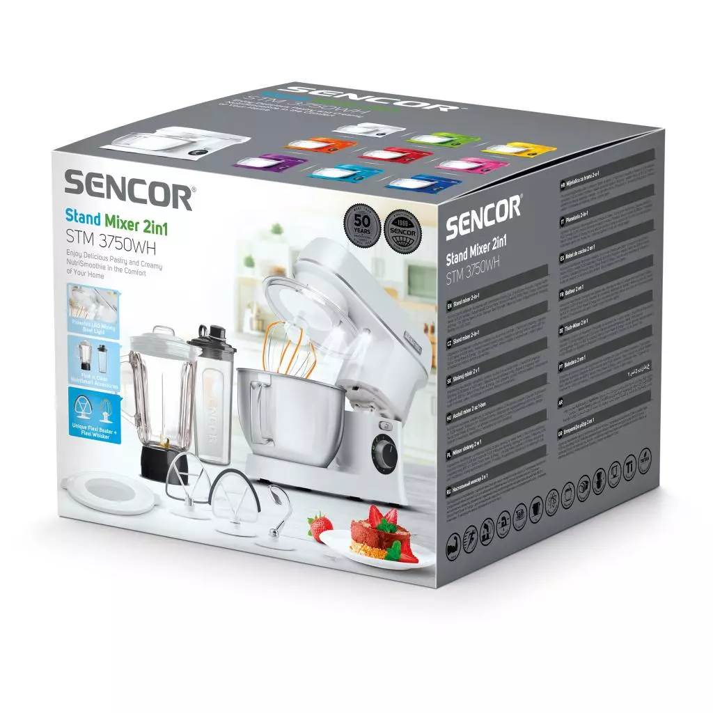 Кухонный комбайн Sencor STM3750WH - 3