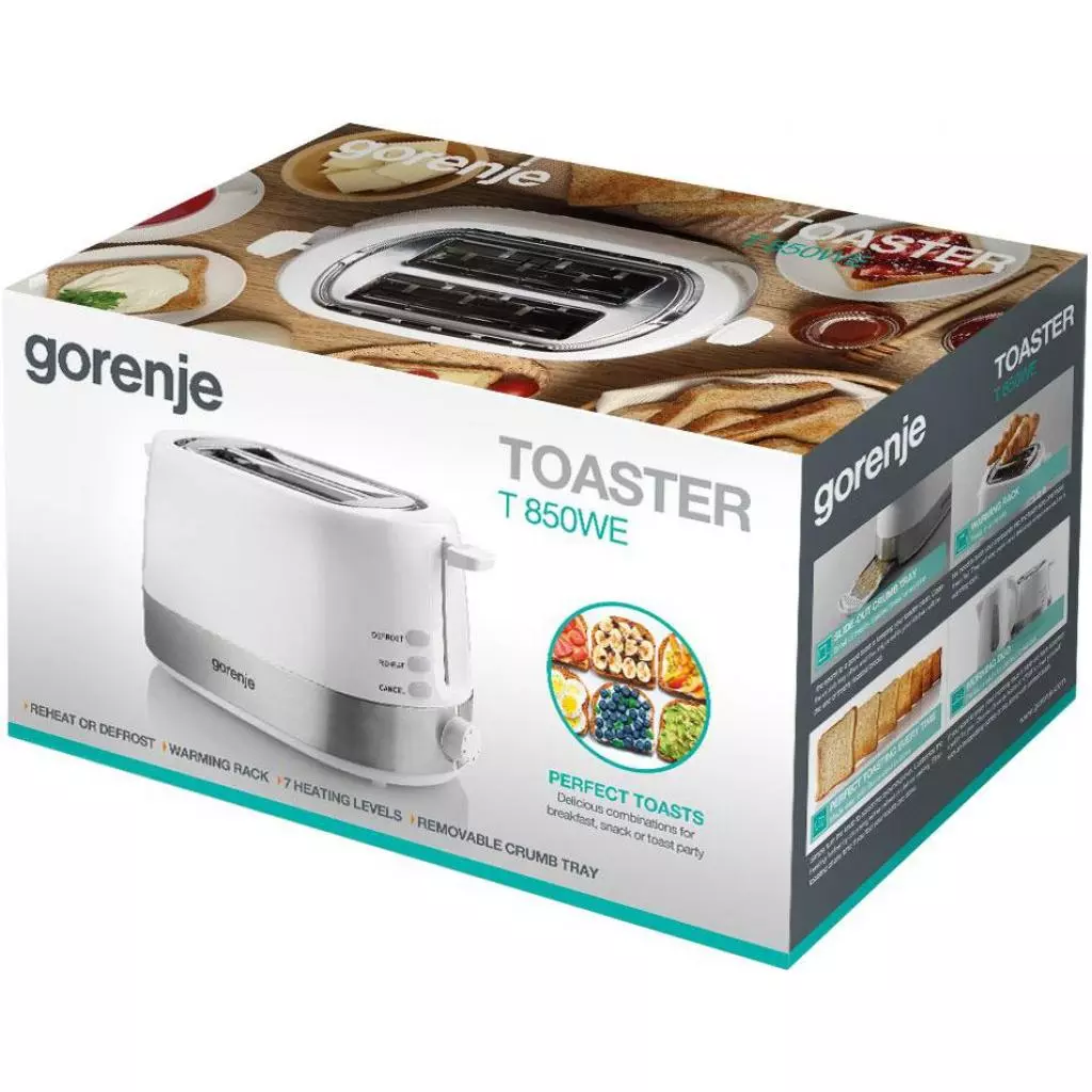 Тостер Gorenje T850WE - 1 Тостер Gorenje T850WE - 1