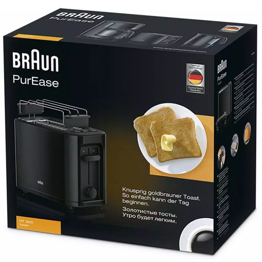 Тостер Braun HT 3010 BK (HT3010BK) - 4 Тостер Braun HT 3010 BK (HT3010BK) - 4
