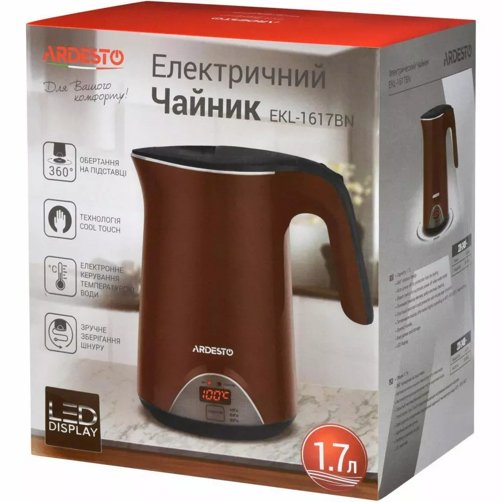 Электрочайник Ardesto EKL-1617BN - 7 Электрочайник Ardesto EKL-1617BN - 7