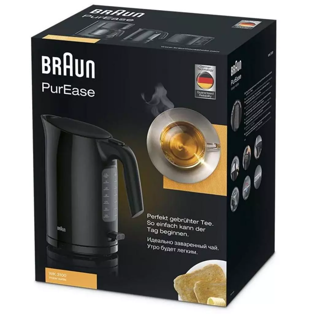 Электрочайник Braun WK 3100 BK (WK3100BK) - 1