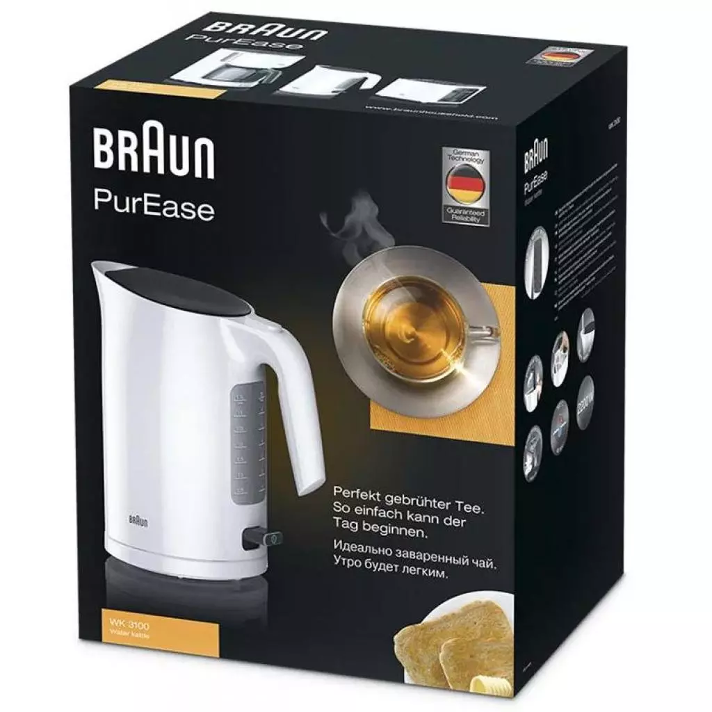 Электрочайник Braun WK 3100 WH (WK3100WH) - 1 Электрочайник Braun WK 3100 WH (WK3100WH) - 1