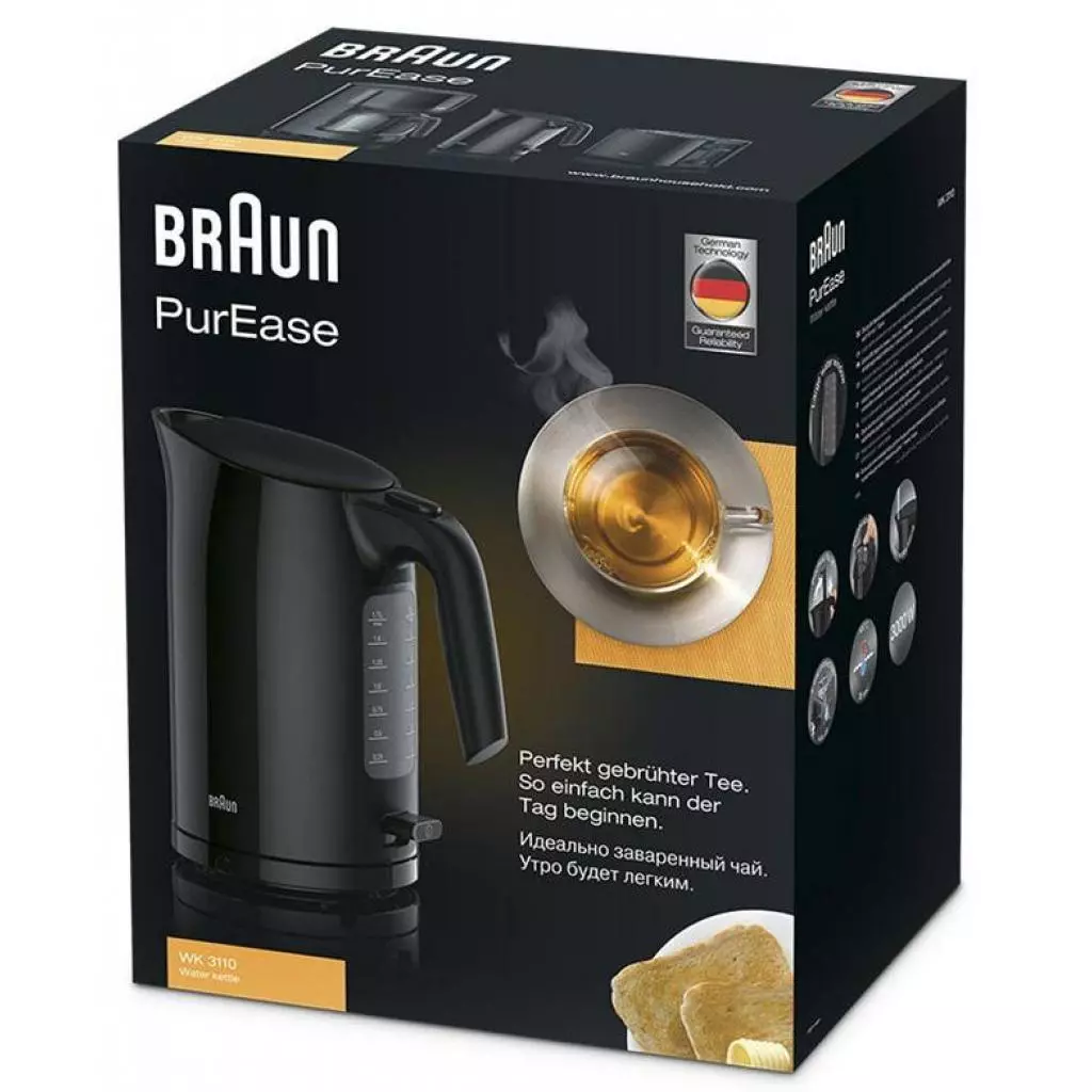 Электрочайник Braun WK 3110 BK (WK3110BK) - 1 Электрочайник Braun WK 3110 BK (WK3110BK) - 1