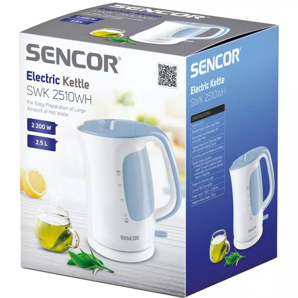 Электрочайник Sencor SWK 2510 WH (SWK2510WH) - 10 Электрочайник Sencor SWK 2510 WH (SWK2510WH) - 10