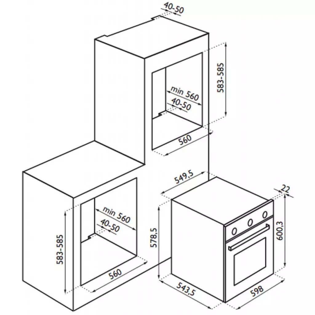 Духовой шкаф Ardesia OBC 606 B - 1 Духовой шкаф Ardesia OBC 606 B - 1