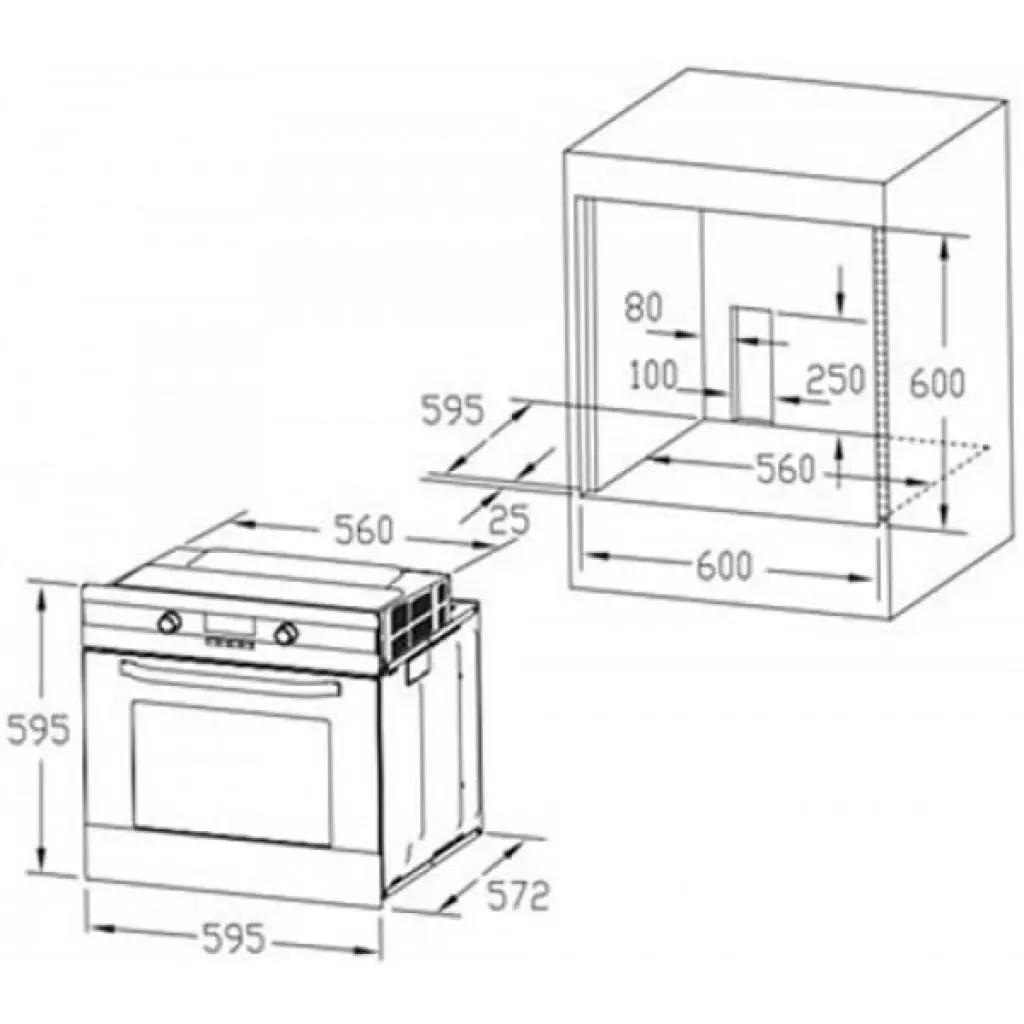 Духовой шкаф Interline HQ 880 WH/2 - 1 Духовой шкаф Interline HQ 880 WH/2 - 1