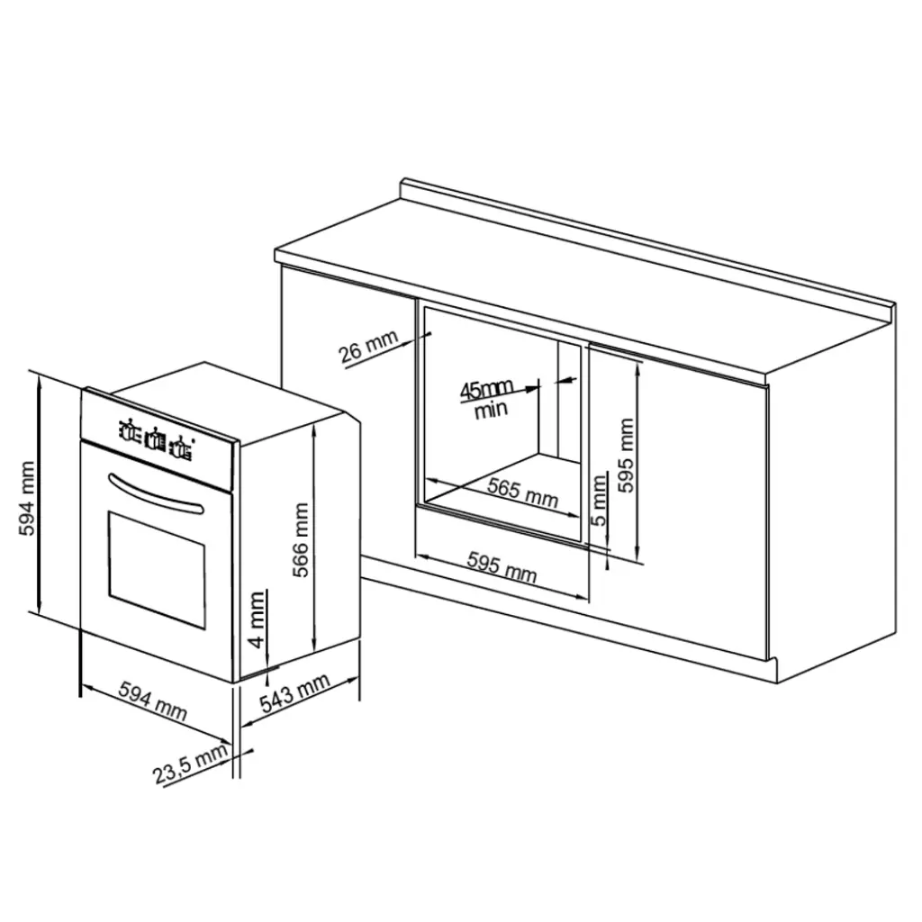 Духовой шкаф Pyramida F 85 EP IX - 1 Духовой шкаф Pyramida F 85 EP IX - 1