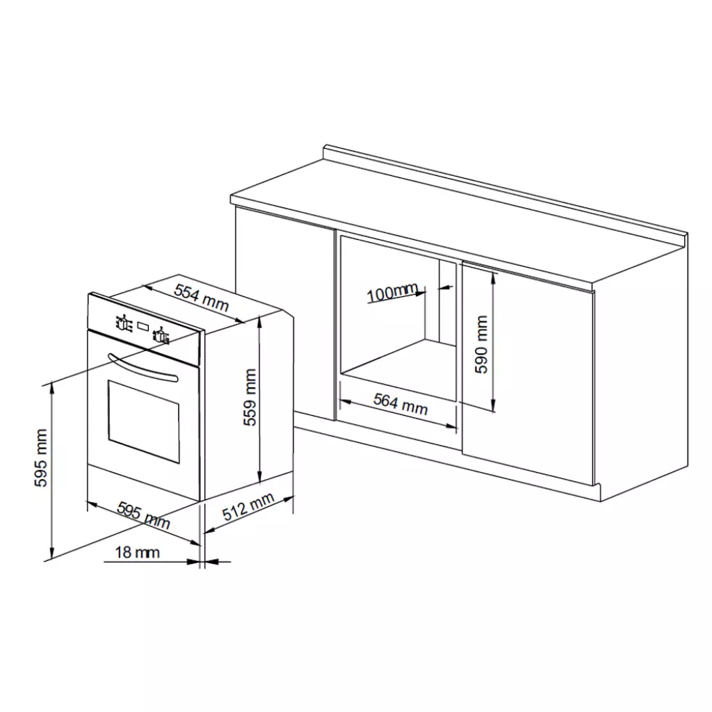 Духовой шкаф Pyramida PO 98 ME GBL IX - 1 Духовой шкаф Pyramida PO 98 ME GBL IX - 1