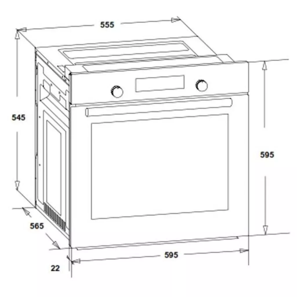 Духовой шкаф Interline HK 480 BK - 6 Духовой шкаф Interline HK 480 BK - 6