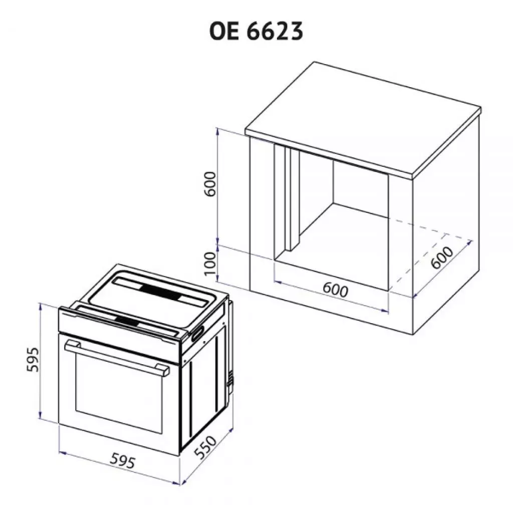 Духовой шкаф Minola OE 6623 INOX - 3 Духовой шкаф Minola OE 6623 INOX - 3