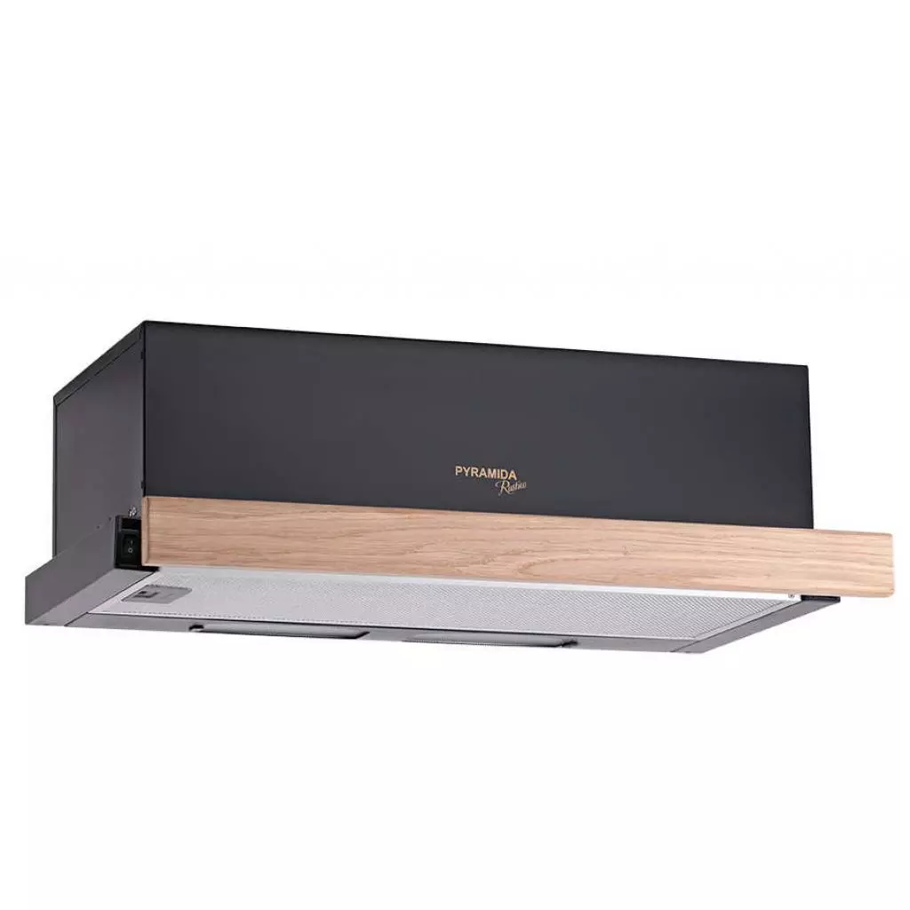 Вытяжка кухонная Pyramida TL 60 WOOD BL