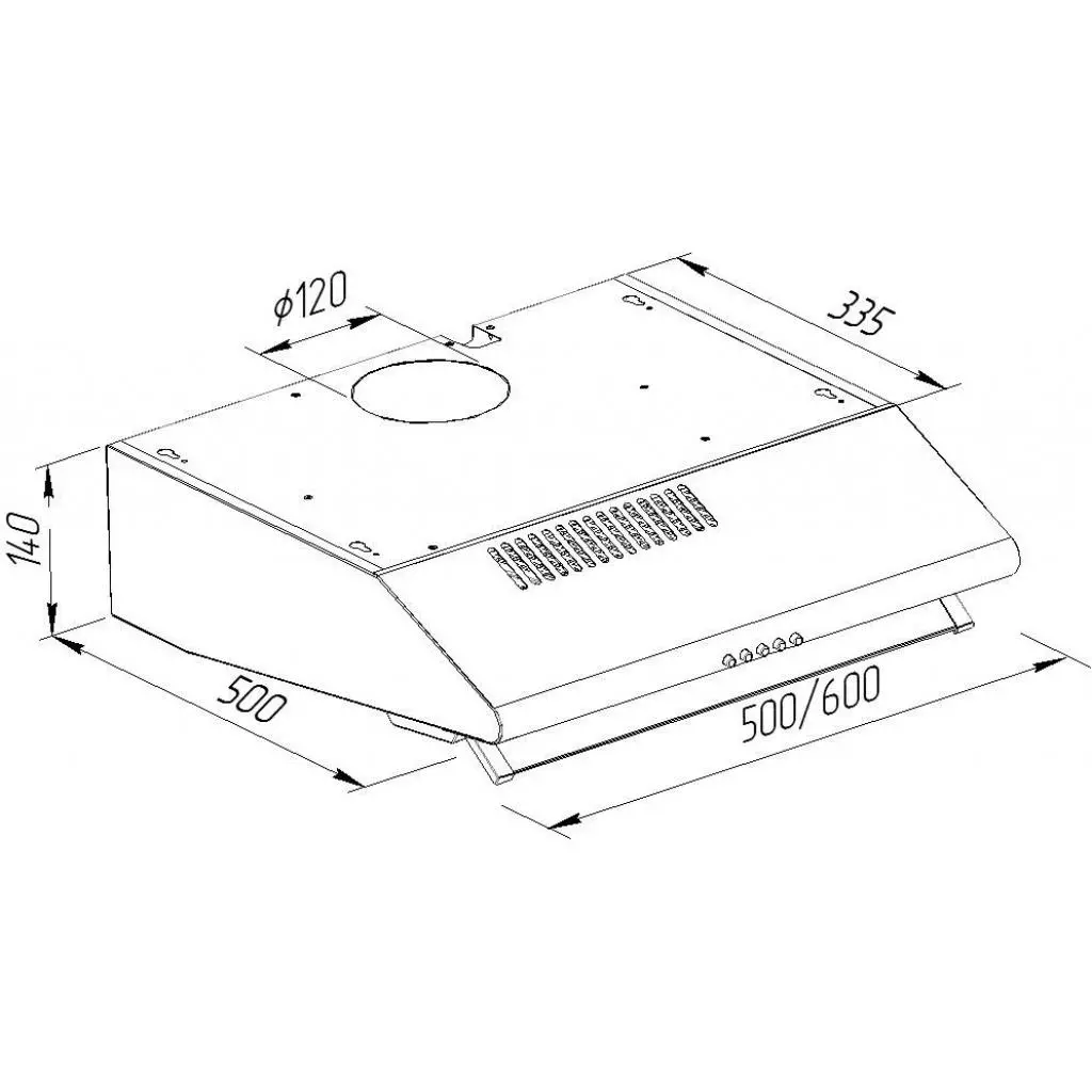 Вытяжка кухонная Pyramida MH 50 WH - 9 Вытяжка кухонная Pyramida MH 50 WH - 9