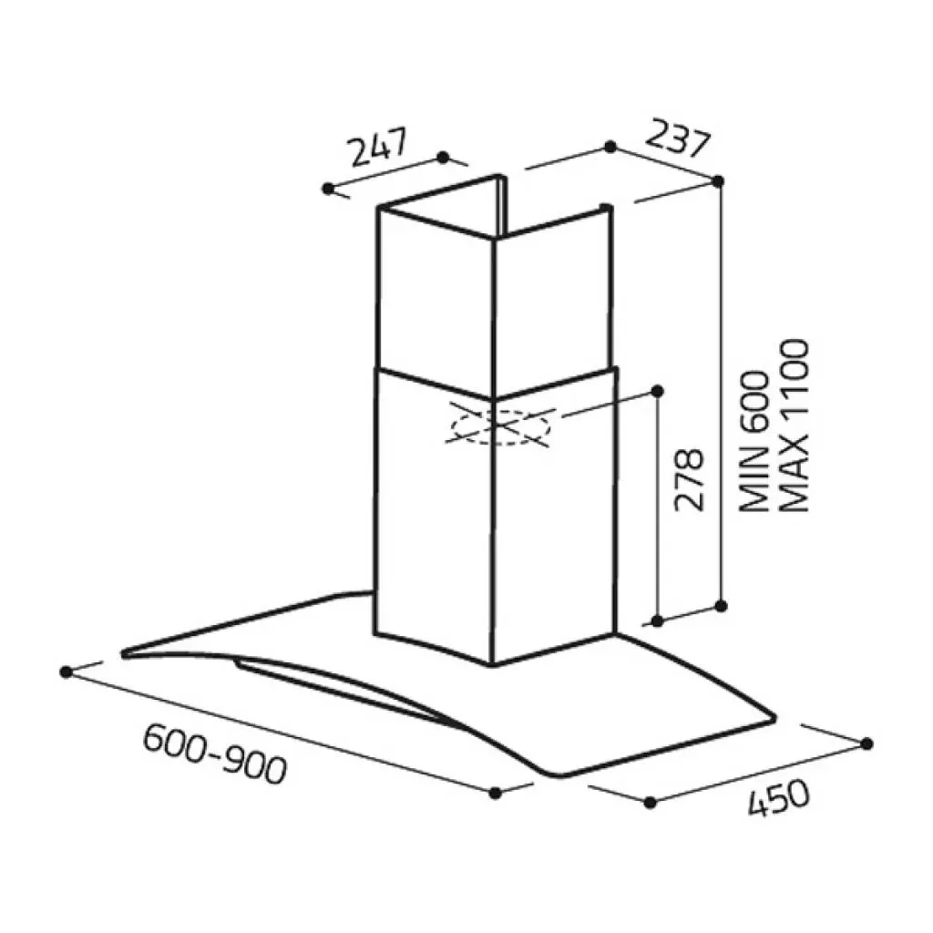 Вытяжка кухонная Elica CIRCUS IX A/90 - 1