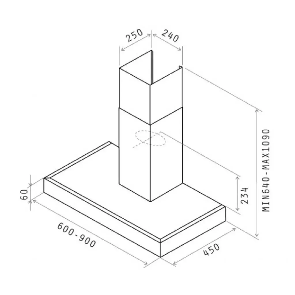 Вытяжка кухонная Elica Spot NG h6 IX A/90 - 1 Вытяжка кухонная Elica Spot NG h6 IX A/90 - 1