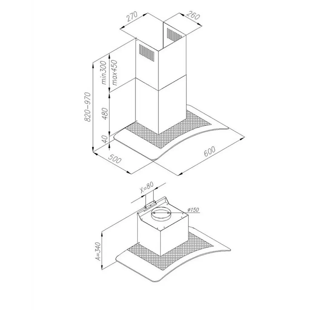 Вытяжка кухонная Perfelli G 6341 BL - 5 Вытяжка кухонная Perfelli G 6341 BL - 5