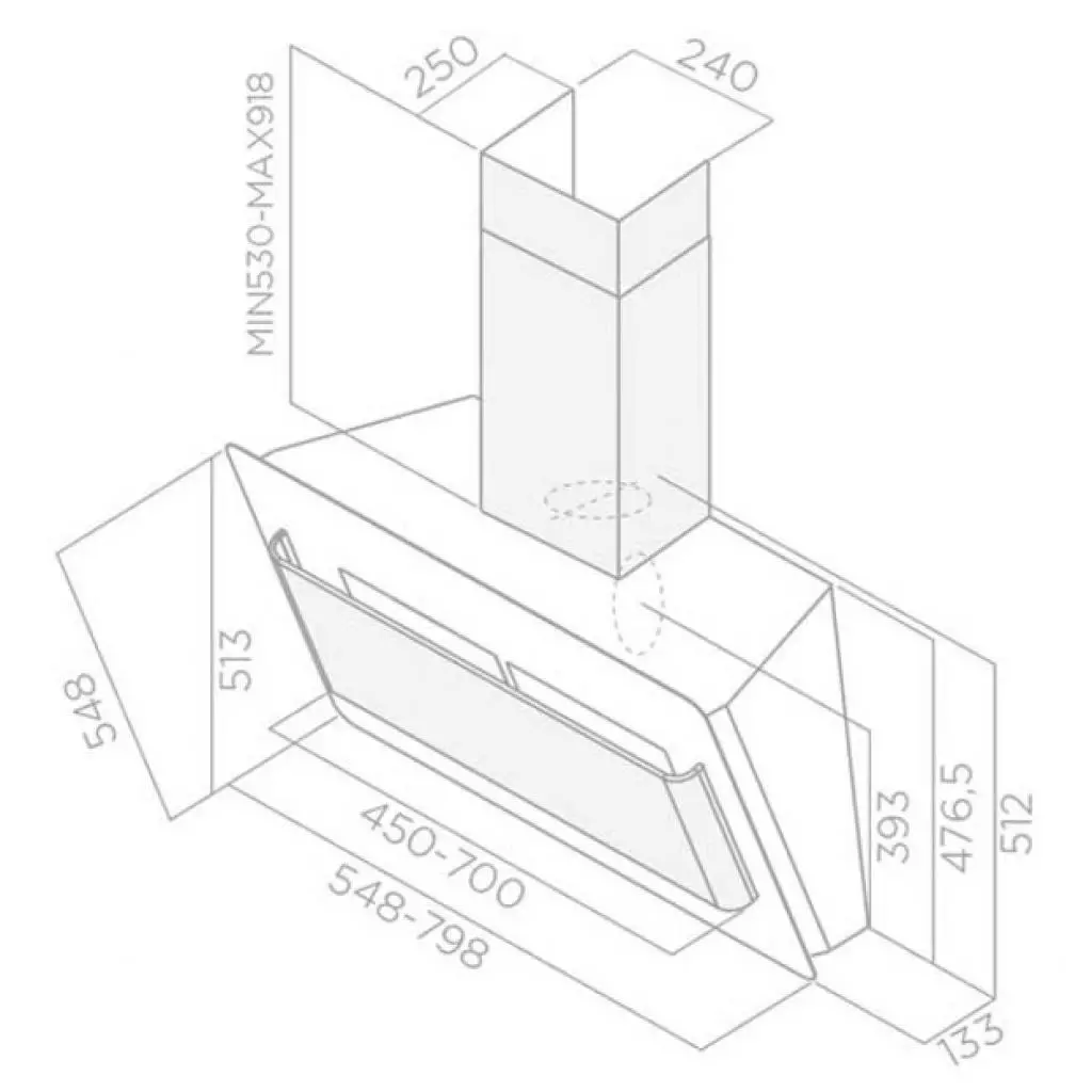 Вытяжка кухонная Elica BELT LUX BL/F/80 - 1 Вытяжка кухонная Elica BELT LUX BL/F/80 - 1