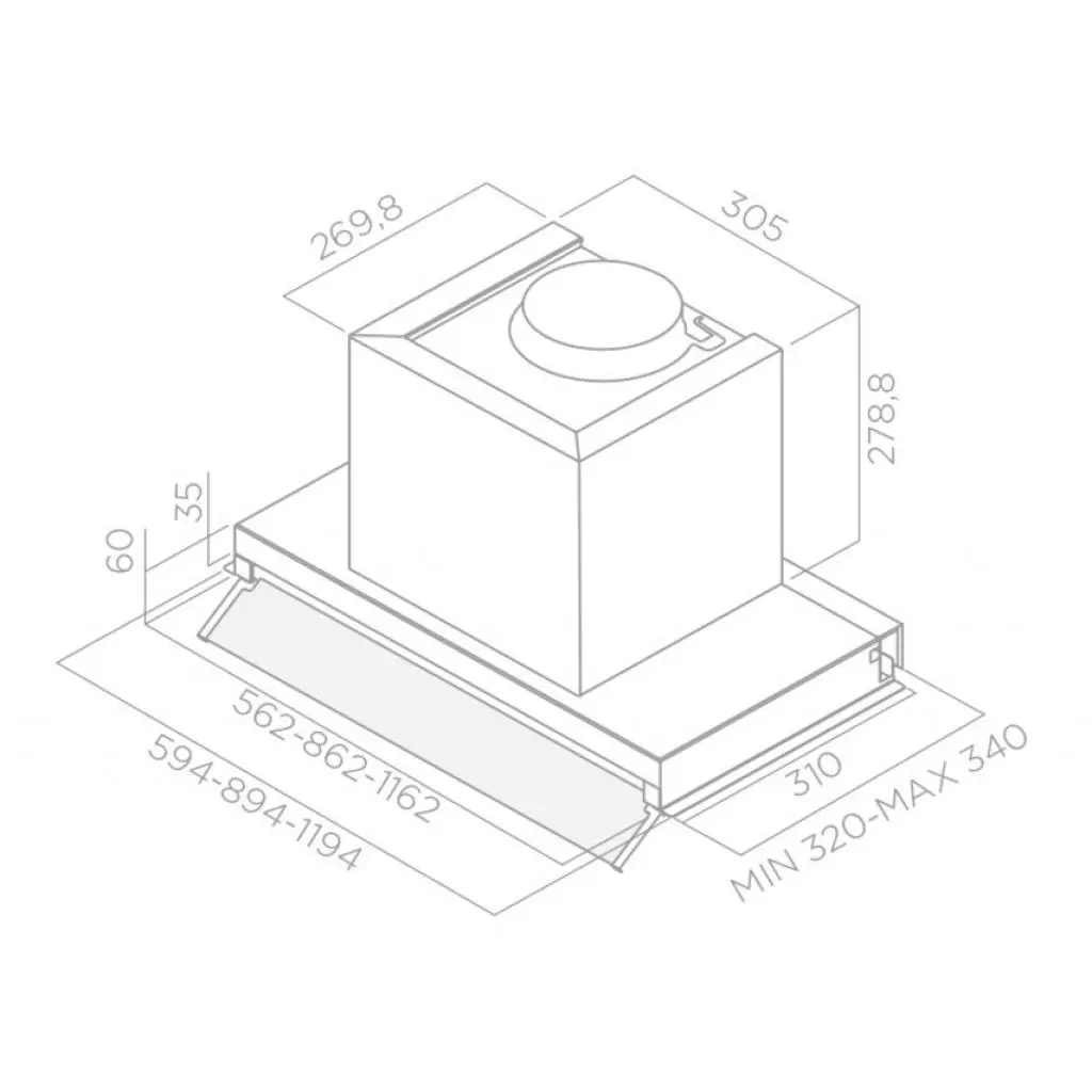 Вытяжка кухонная Elica BOX IN IX/A/60 - 4 Вытяжка кухонная Elica BOX IN IX/A/60 - 4