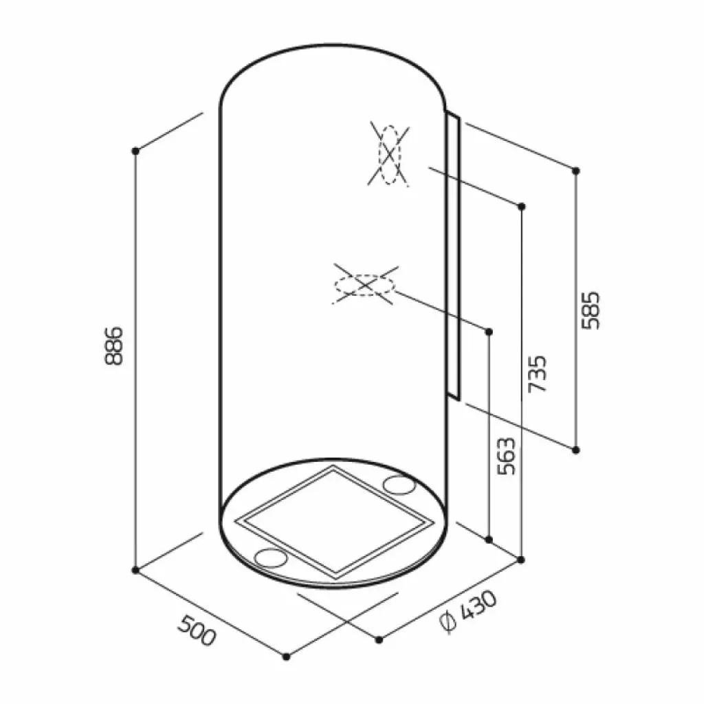 Вытяжка кухонная Elica TUBE PRO IX/A/43 - 1