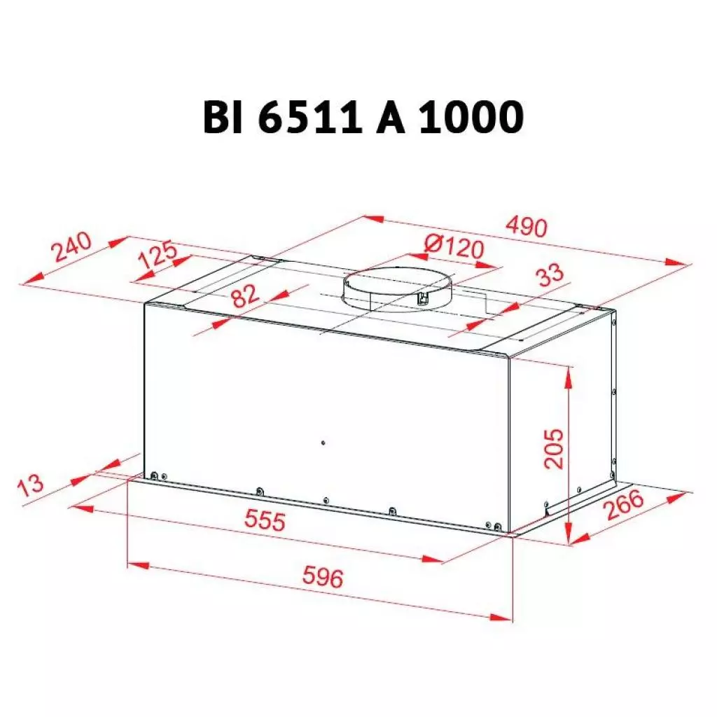 Вытяжка кухонная Perfelli BI 6511 A 1000 I - 6 Вытяжка кухонная Perfelli BI 6511 A 1000 I - 6