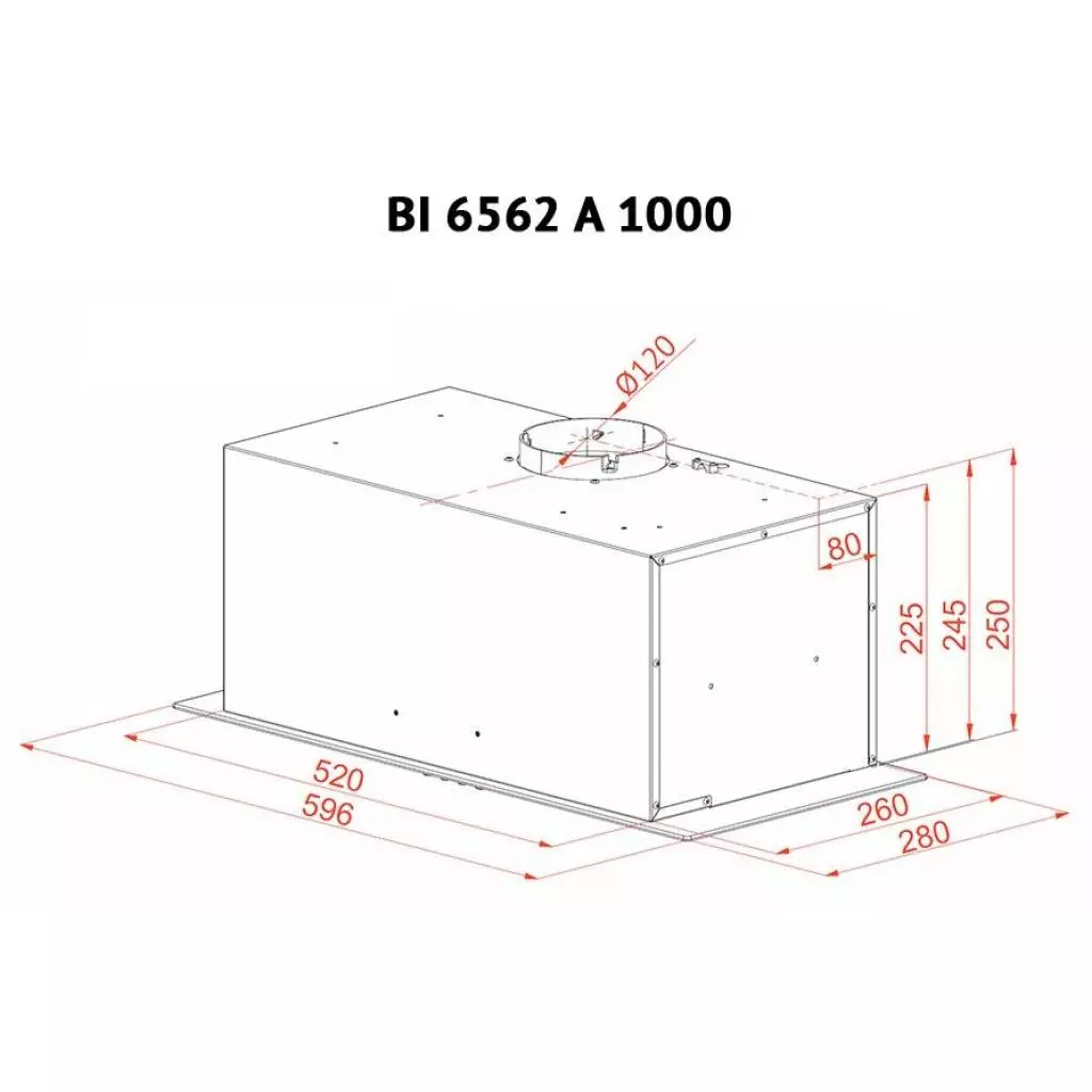 Вытяжка кухонная Perfelli BI 6562 A 1000 GF LED GLASS - 6 Вытяжка кухонная Perfelli BI 6562 A 1000 GF LED GLASS - 6