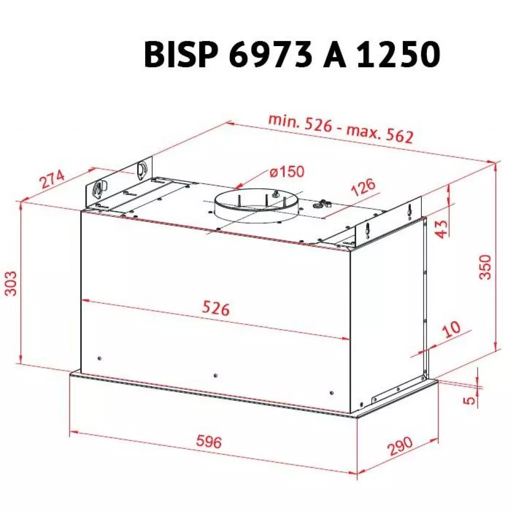 Вытяжка кухонная Perfelli BISP 6973 A 1250 BL LED Strip - 6 Вытяжка кухонная Perfelli BISP 6973 A 1250 BL LED Strip - 6