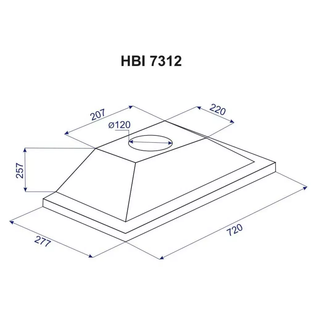 Вытяжка кухонная Minola HBI 7312 I LED 750 - 6