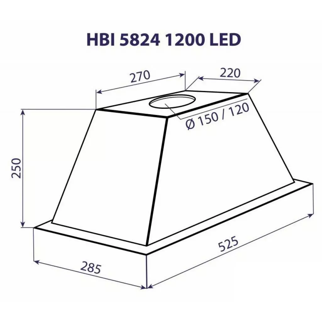 Вытяжка кухонная Minola HBI 5824 I 1200 LED - 9 Вытяжка кухонная Minola HBI 5824 I 1200 LED - 9