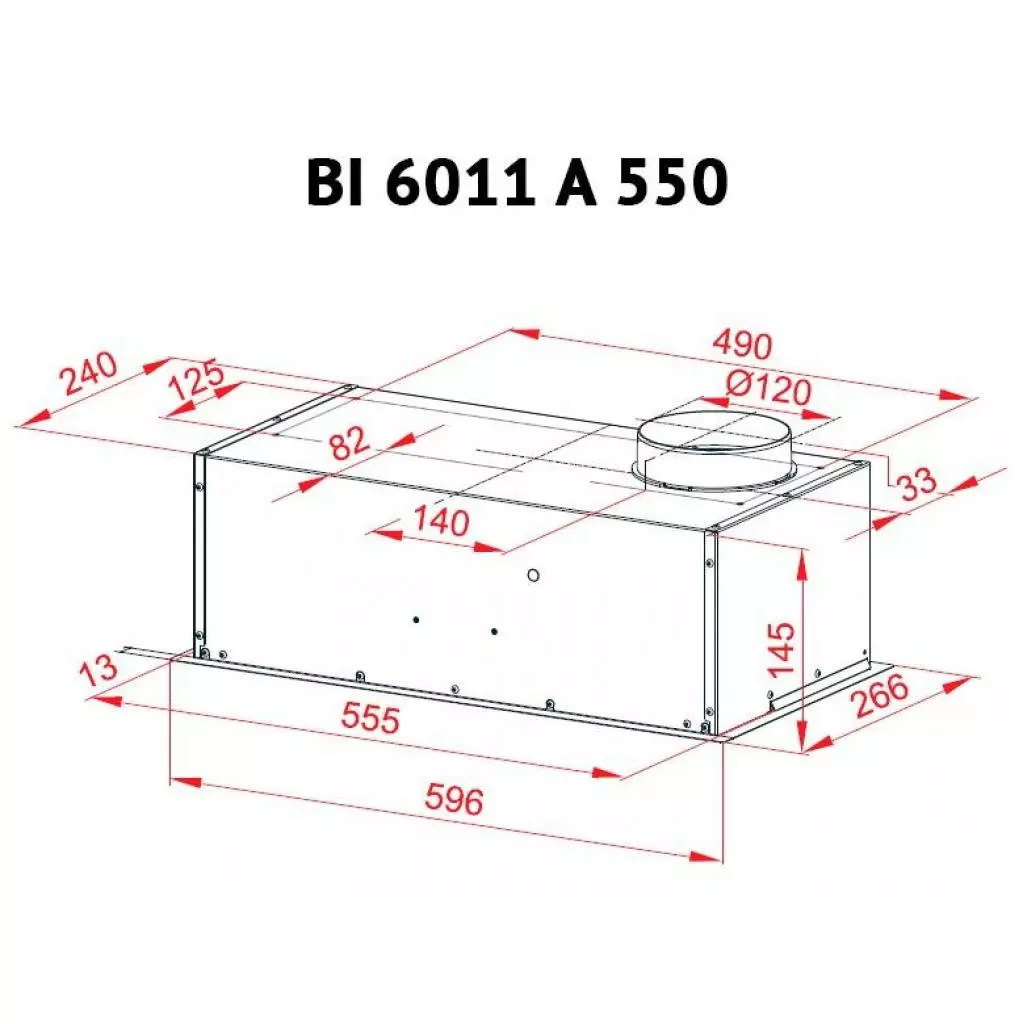 Вытяжка кухонная Perfelli BI 6011 A 550 IV - 5 Вытяжка кухонная Perfelli BI 6011 A 550 IV - 5