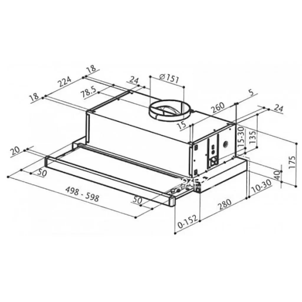 Вытяжка кухонная Faber FLEXA HIP W A60 FB EXP - 5