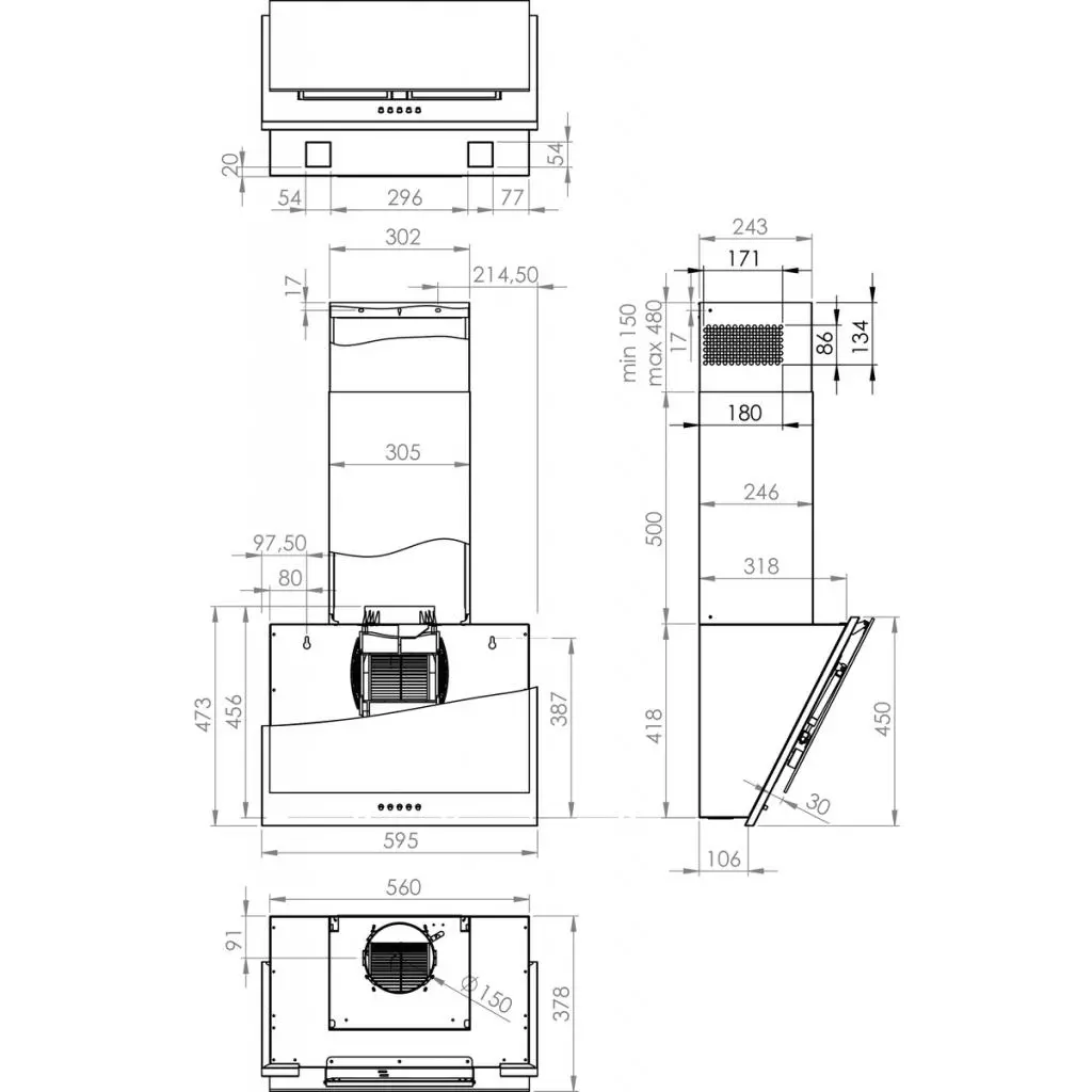 Вытяжка кухонная Gorenje WHI6SYW - 4 Вытяжка кухонная Gorenje WHI6SYW - 4
