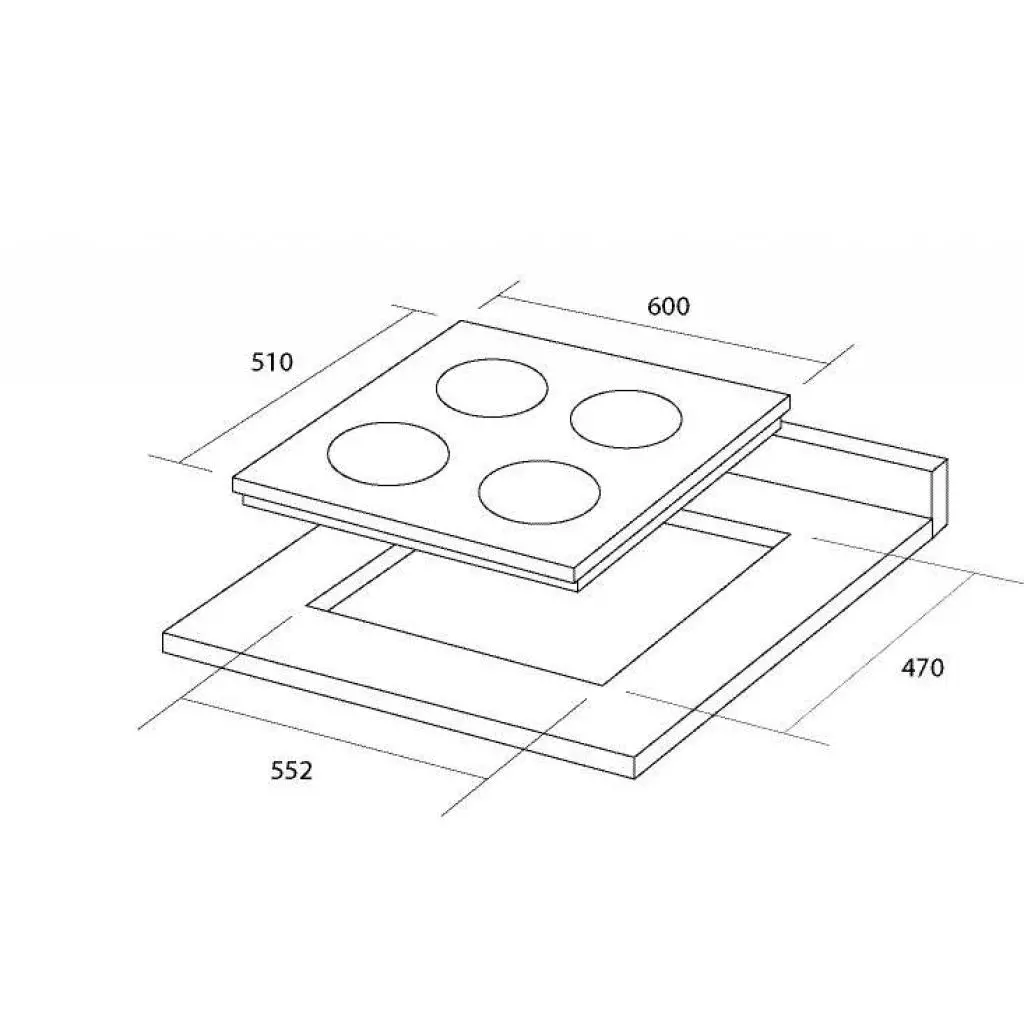 Варочная поверхность Pyramida PFG 614 STX - 7 Варочная поверхность Pyramida PFG 614 STX - 7