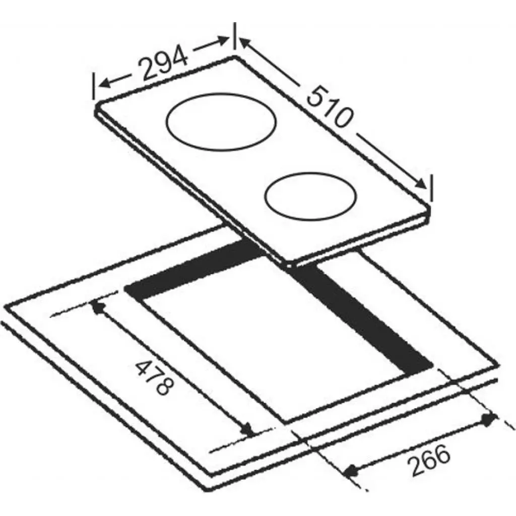 Варочная поверхность Interline TQ 3205 BK/H2 - 1 Варочная поверхность Interline TQ 3205 BK/H2 - 1
