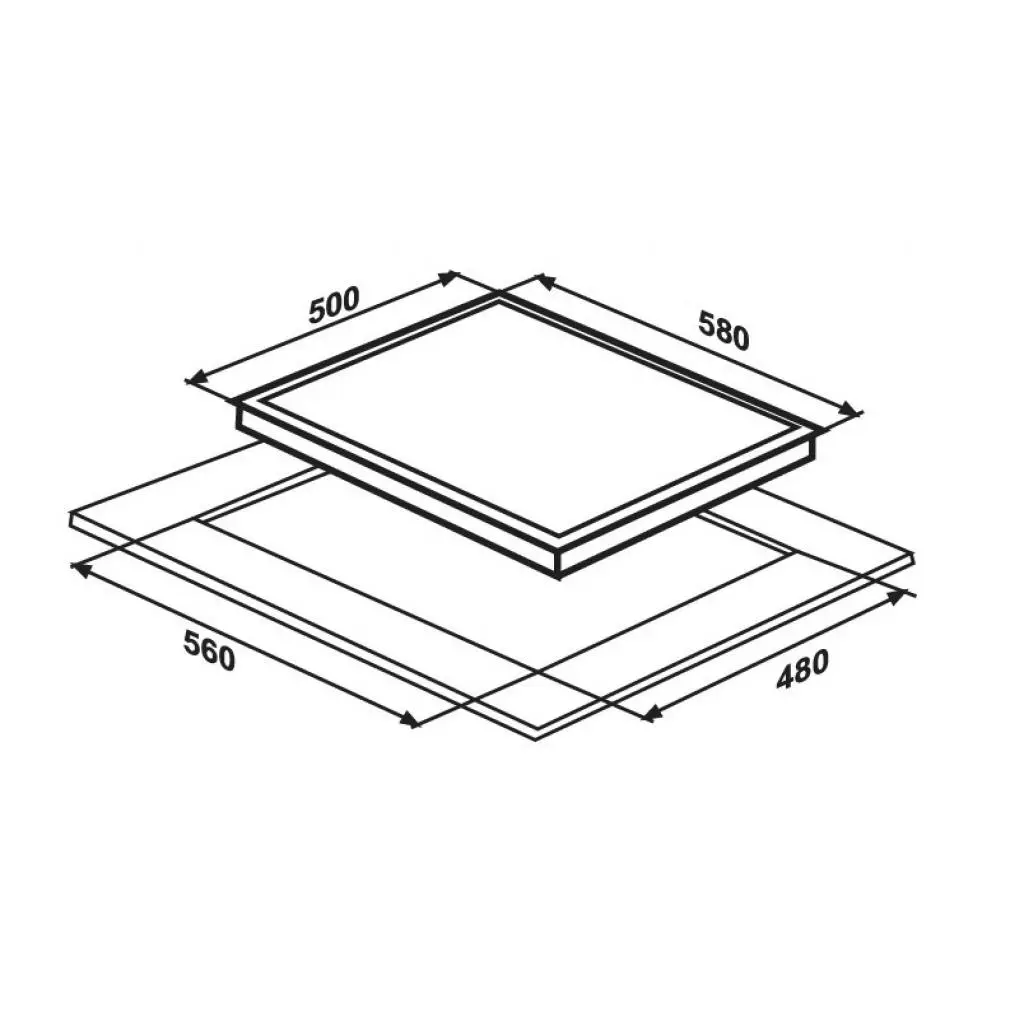 Варочная поверхность Interline TS 6401 X/H2 - 1 Варочная поверхность Interline TS 6401 X/H2 - 1