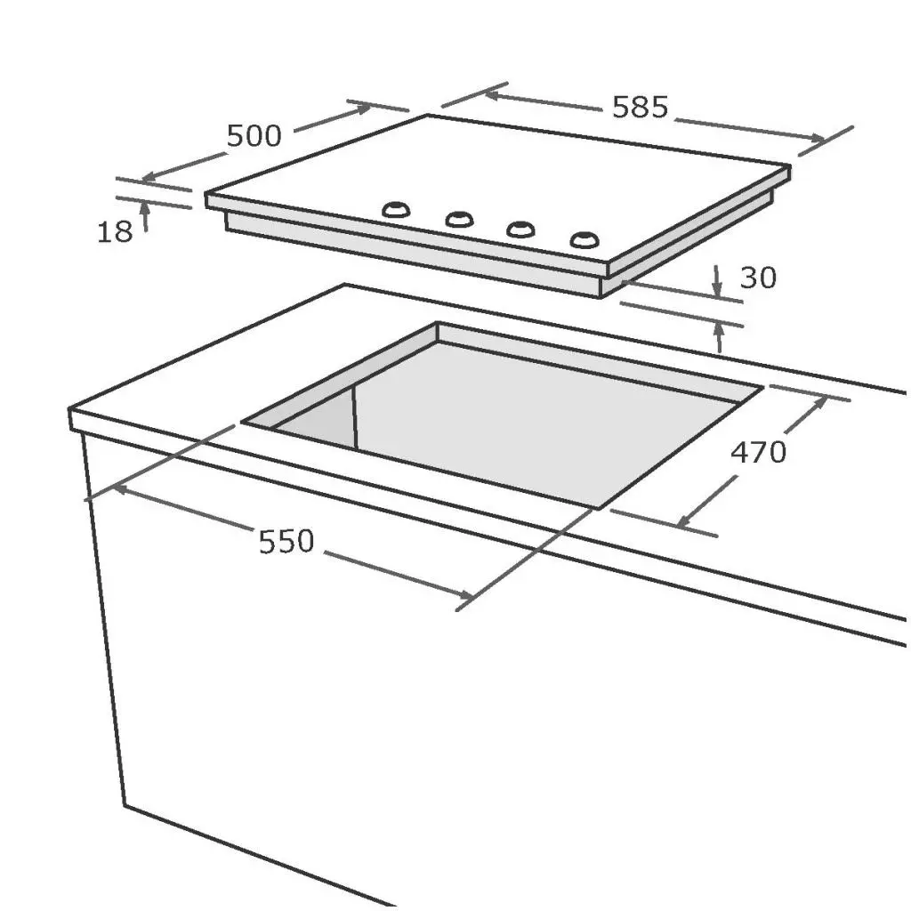 Варочная поверхность Nardi FH 40 AV N - 1