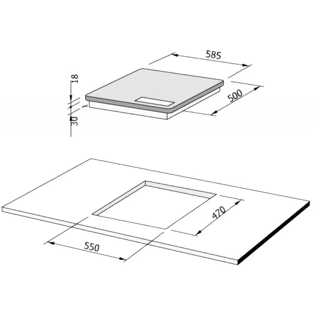 Варочная поверхность Nardi MH 40 AV T - 1
