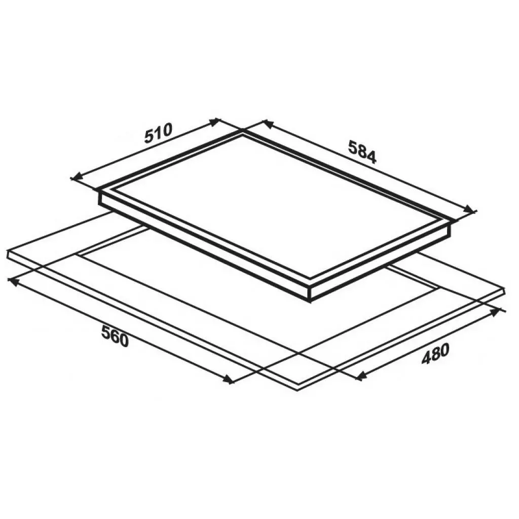Варочная поверхность Interline TQ 6420 WH/H2 (TQ6420WH/H2) - 2