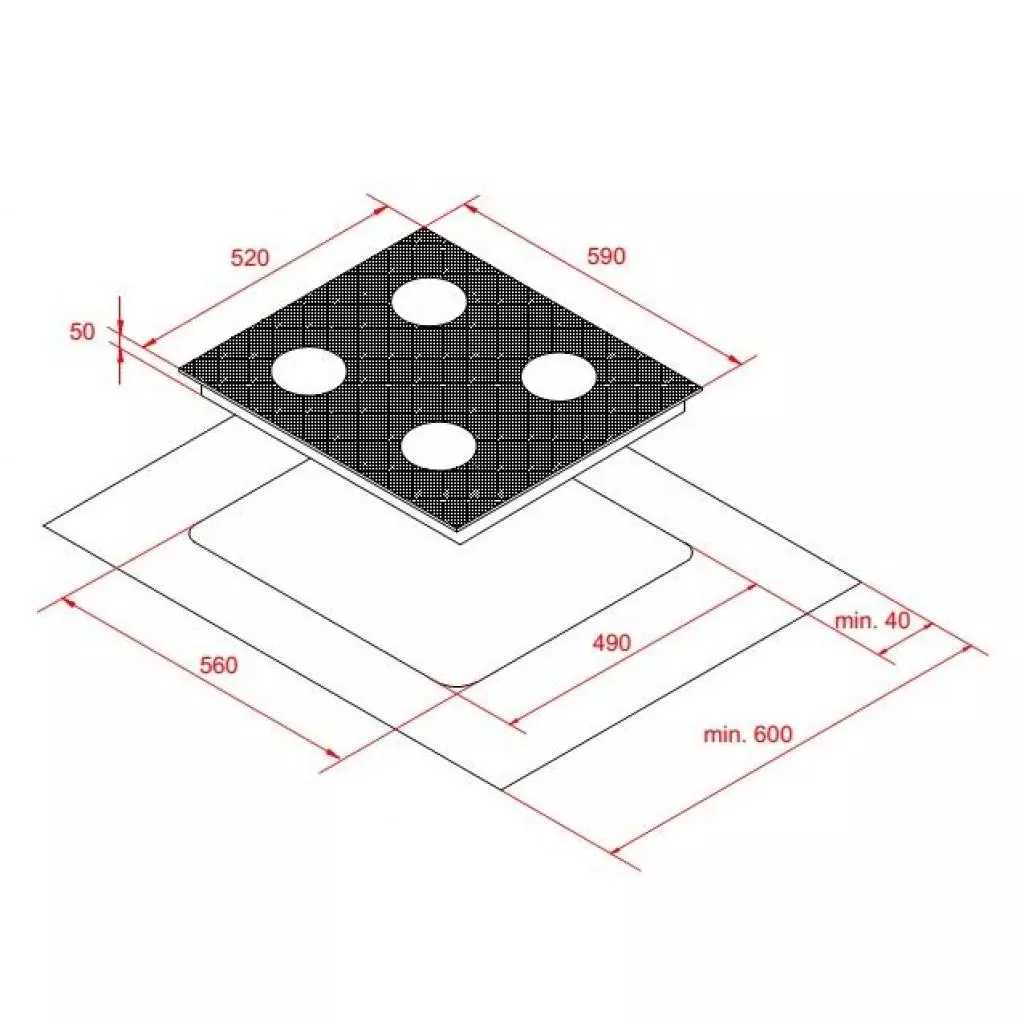 Варочная поверхность Interline TR 6411 BK (TR6411BK) - 6