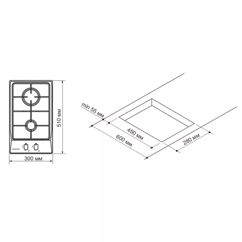 Варочная поверхность Pyramida PFX 321 INOX - 7