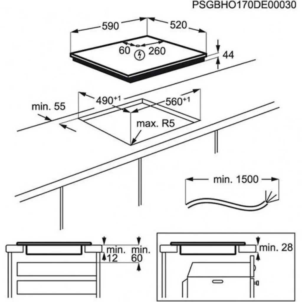 Варочная поверхность Electrolux IPE6443SF - 1 Варочная поверхность Electrolux IPE6443SF - 1