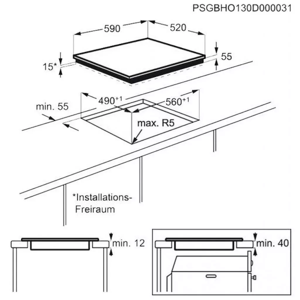 Варочная поверхность Zanussi IPZ6443KC - 1