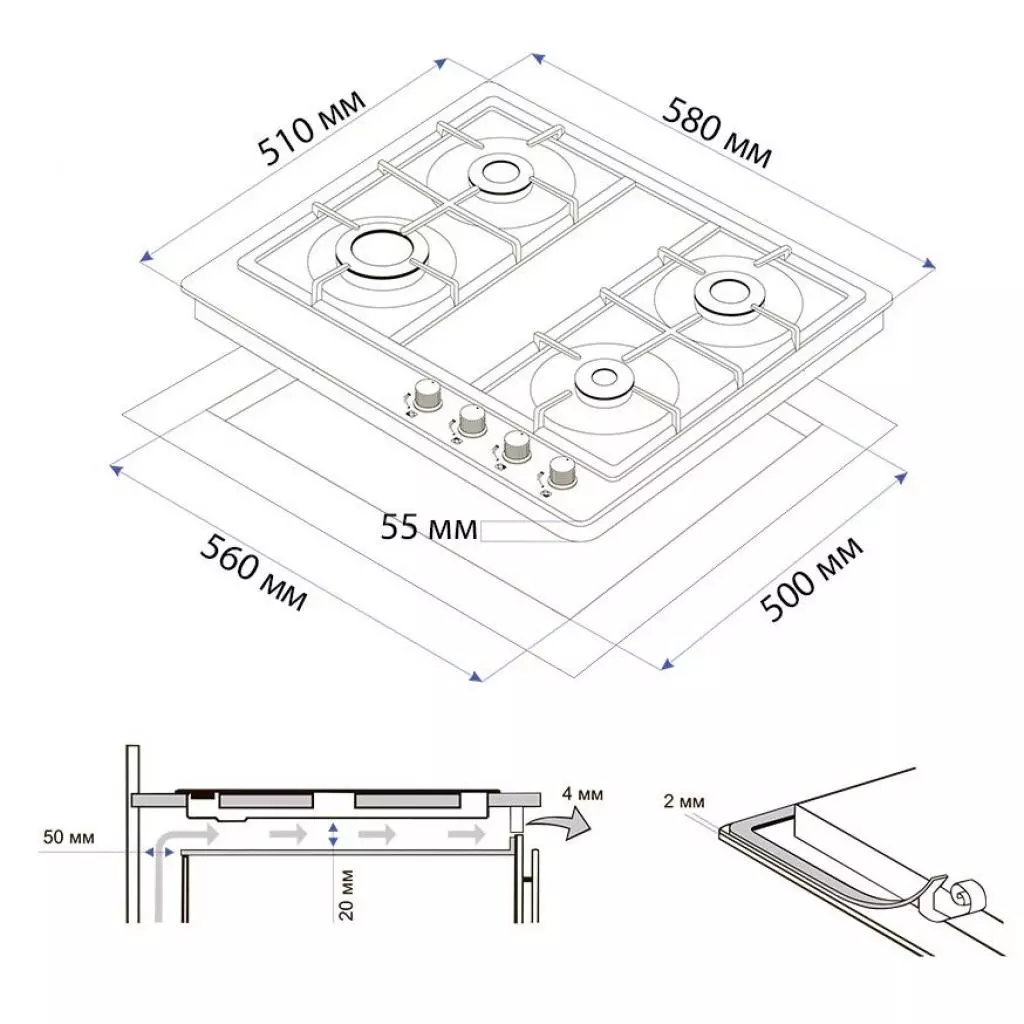 Варочная поверхность Minola MGM 61421 I - 8
