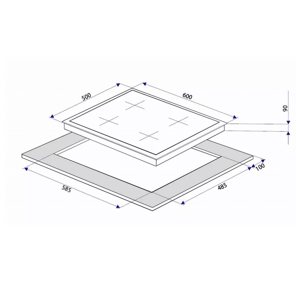 Варочная поверхность Minola MKG 63165 BL - 8 Варочная поверхность Minola MKG 63165 BL - 8