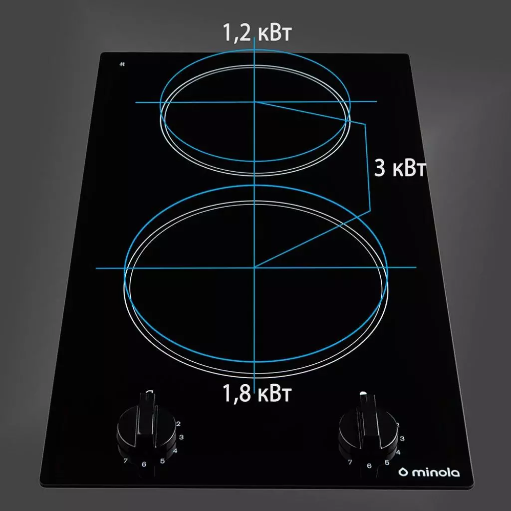 Варочная поверхность Minola MVH 3012 GBL - 6 Варочная поверхность Minola MVH 3012 GBL - 6