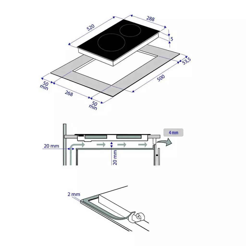 Варочная поверхность Minola MVH 3042 GBL - 8 Варочная поверхность Minola MVH 3042 GBL - 8