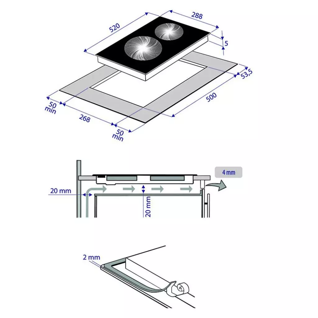 Варочная поверхность Minola MVH 3043 GBL - 7 Варочная поверхность Minola MVH 3043 GBL - 7