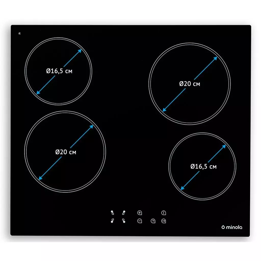 Варочная поверхность Minola MVH 6032 GBL - 6 Варочная поверхность Minola MVH 6032 GBL - 6