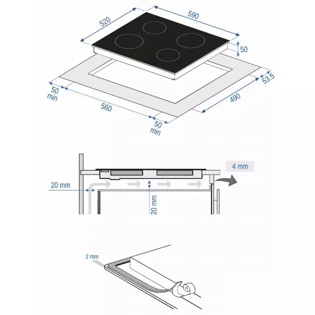 Варочная поверхность Minola MVH 6041 RBL - 3 Варочная поверхность Minola MVH 6041 RBL - 3